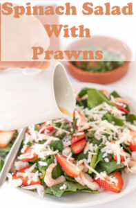 Baby Spinach Salad And Prawns