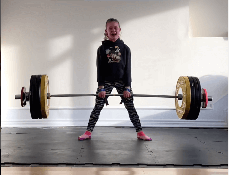 Impressive 9 Year Old Weightlifter Deadlifts 220lbs! | Rory Van Ulft