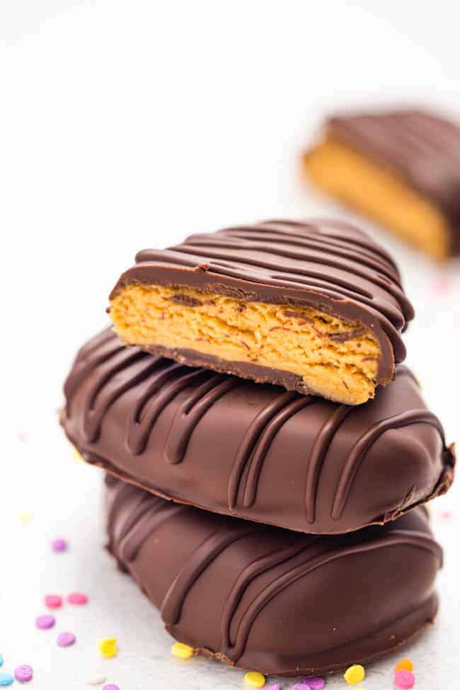 Chocolate Peanut Butter Eggs - Just like the Reese's Peanut Butter Eggs but without all the added ingredients.