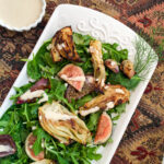 Roasted Fennel & Fig Salad with Lemon-Tahini Dressing