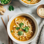 Vegan Peanut Butter Ramen Recipe- made with mostly pantry ingredients, these homemade peanut butter ramen is packed with flavor and only takes 30 minutes to make! (vegan and gluten-free)