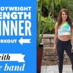 full bodyweight beginner strength workout with glute band (21-minute workout video)