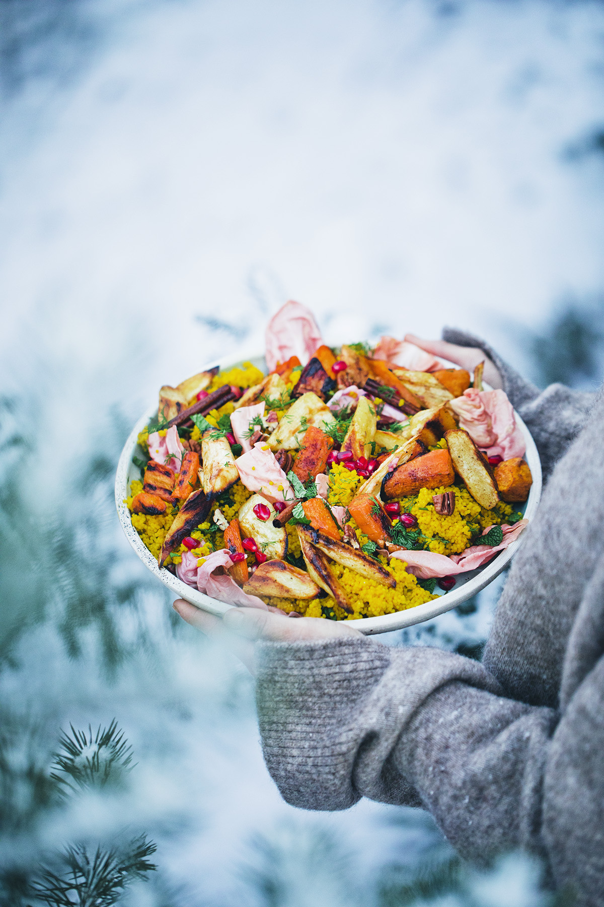Winter Holiday Saffron & Millet Salad — Green Kitchen Stories