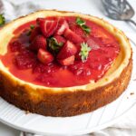 French Cheesecake With Strawberries (Low-Carb, Gluten-Free, Grain-Free Recipe)