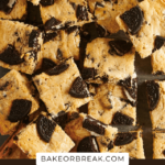 Cookies and Cream Blondies bakeorbreak.com