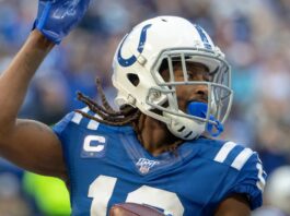 WWE's Seth Rollins tossed by ex-Colts WR T.Y. Hilton