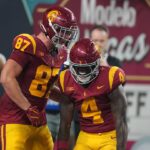 USC Trojans Tight End Lake McRee Visably Upset, Suffers Injury Vs. Michigan