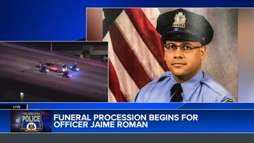 Remembering Jaime Roman: Funeral procession for Philadelphia police officer killed in line of duty | LIVE