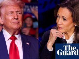 ‘Be a man and vote for a woman’: Kamala Harris’s unlikely edge in America’s masculinity election | US elections 2024