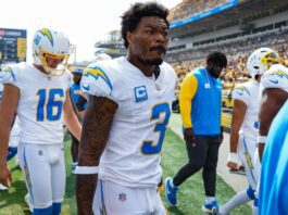 Chargers' Jim Harbaugh disappointed NFL suspended Derwin James