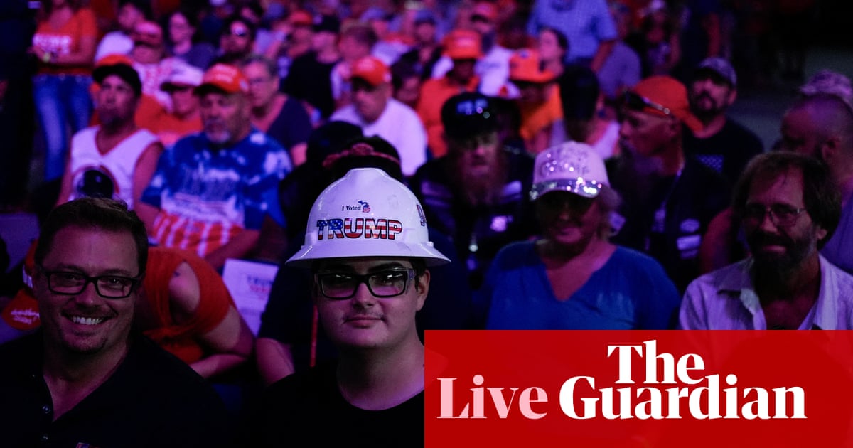 Trump appears at town hall in Michigan; Walz says Trump lost thousands of North Carolina jobs – live | US elections 2024