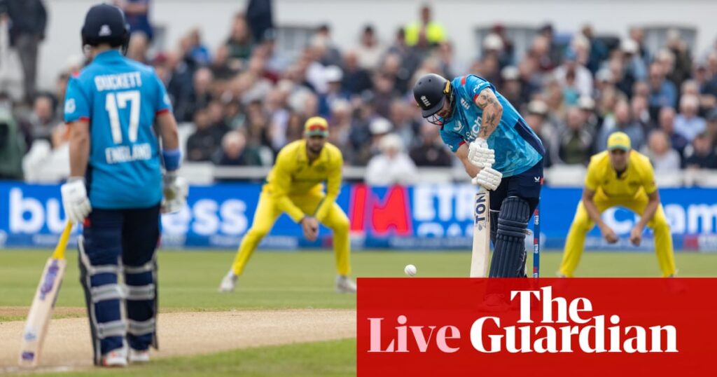 England v Australia: first men’s cricket one-day international – live | Cricket