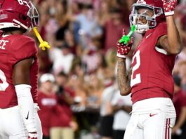 How old is Alabama star freshman wide receiver?