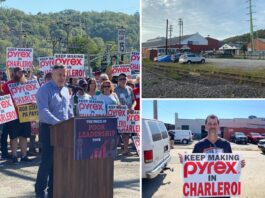 GOP Senate hopeful Dave McCormick stands with workers protesting Pennsylvania factory shutdown, seeks FTC investigation