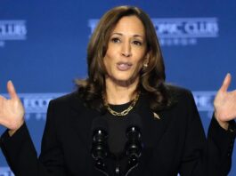 Harris calls for Americans to 'move past the failed policies' in November, draws mockery