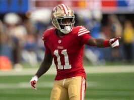 49ers' Brandon Aiyuk has outburst ahead of Patriots game