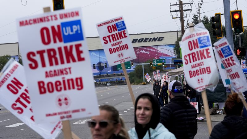 Boeing is reducing executive pay and furloughing nonunion workers during the strike