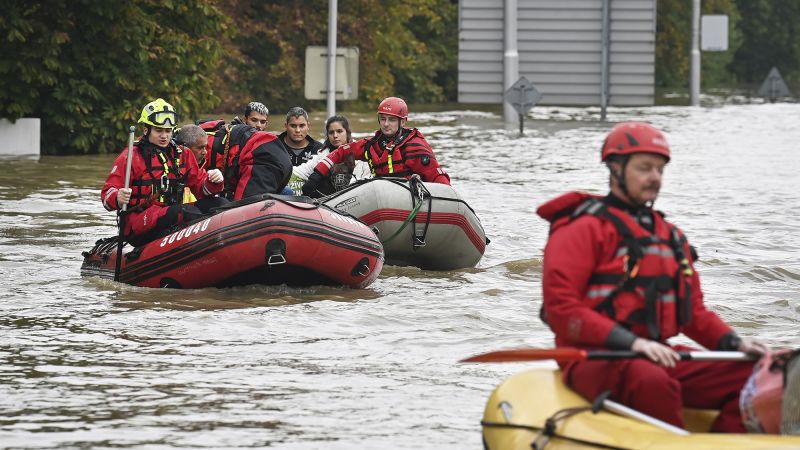 Storm Boris: 10 killed as a month’s worth of rain pounds central Europe