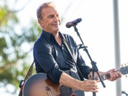 <p>Scott Dudelson/Getty</p> Kevin Costner performs with his band Modern West during the One805Live! charity concert on Sept. 20, 2024