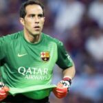 Claudio Bravo, durante su etapa en el Barcelona (Foto: EFE).