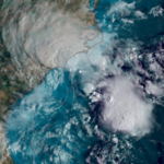 Tropical storm conditions are hitting the Carolinas as Helene threatens to form