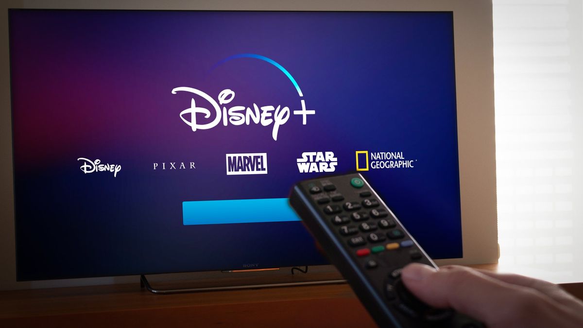 Disney Plus app on a television