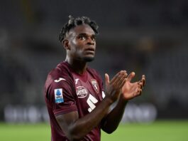 Torino captain Duvan Zapata in August 2024