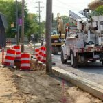 Construction along Cesar E. Chavez Avenue in Grand Rapids. (Sept. 16, 2024)