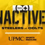 Steelers inactives for Week 4 vs. Colts