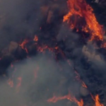 Line Fire burns in San Bernardino County as it remains 83% contained, no structures threatened