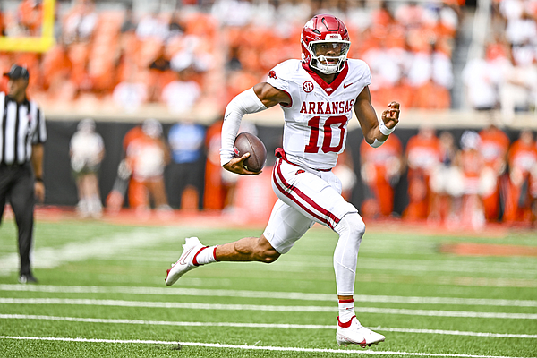 ‘I wouldn’t trade him': Arkansas QB Taylen Green has proven himself to Sam Pittman despite growing pains