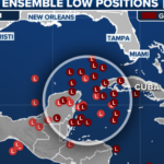 Budding tropical threat in Gulf of Mexico sorts into four scenarios