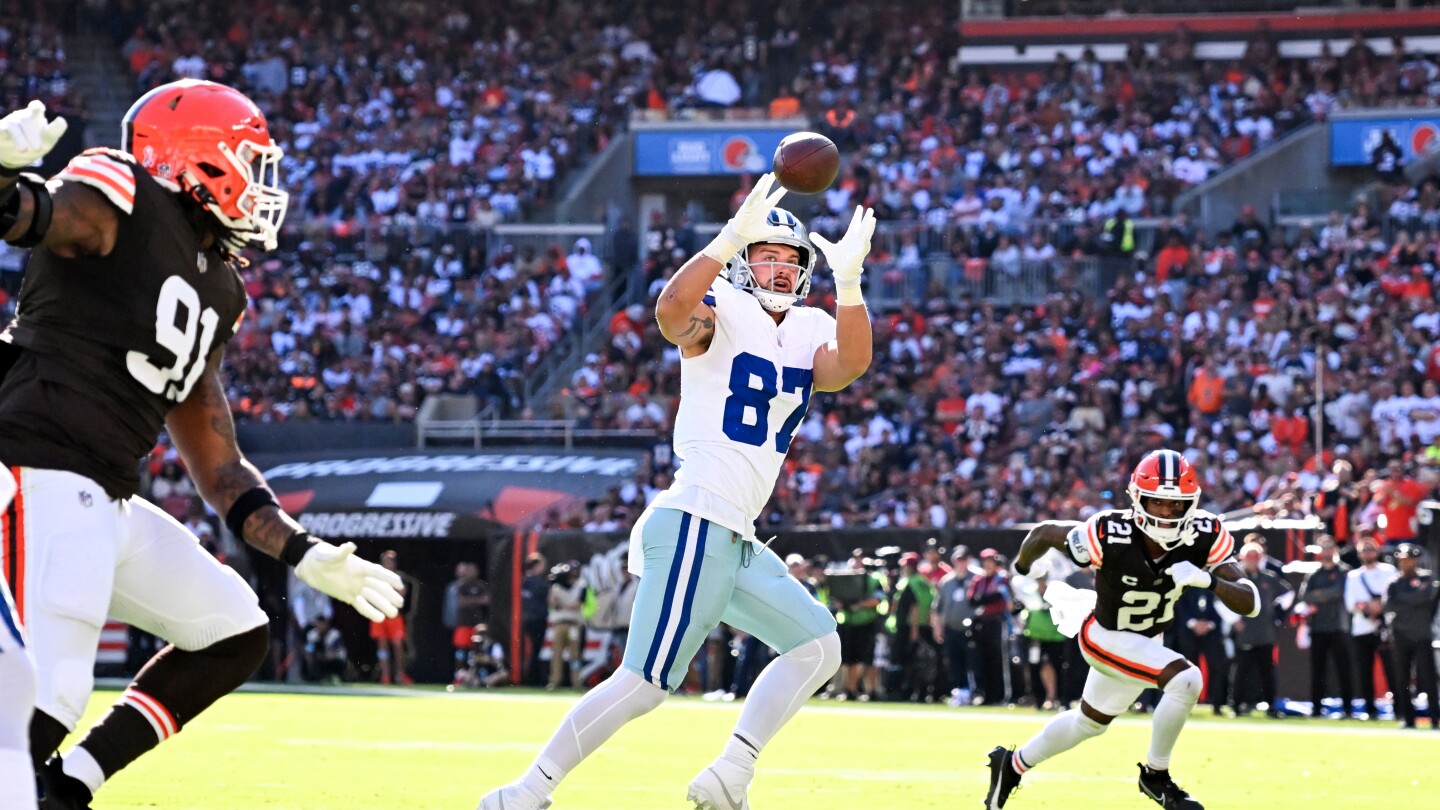 Cowboys TE Jake Ferguson is doubtful for Sunday