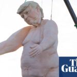 Nevada Republicans dismiss 43ft nude Trump effigy as ‘deplorable’ | Donald Trump