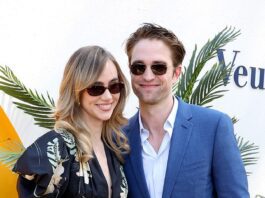 Suki Waterhouse and Robert Pattinson put on a loved-up display at the Veuve Clicquot Polo Classic in California on Saturday