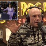 Rogan blasts Kamala Harris, Tim Walz on First Amendment