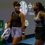 Coco Gauff carries Naomi Osaka's bags off court after the Japanese star retired injured from their match in Beijing | Tennis News