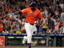 Yordan Alvarez looking to return for AL Wild Card Series